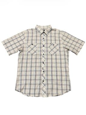 Men's Billabong Surf Plaid Short Sleeve Casual Shirt XL